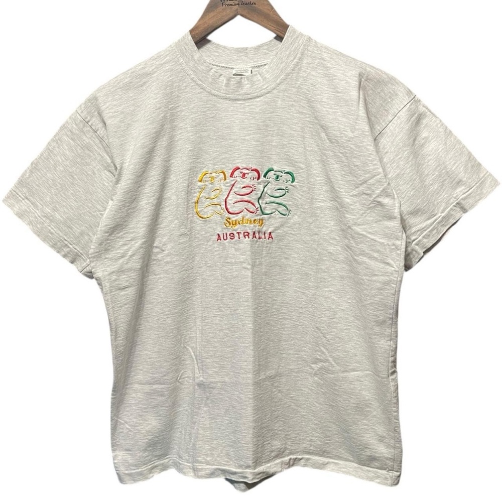 vintage 80s 90s single stitch Sydney Australia 3 Koala embroidered retro T-Shirt